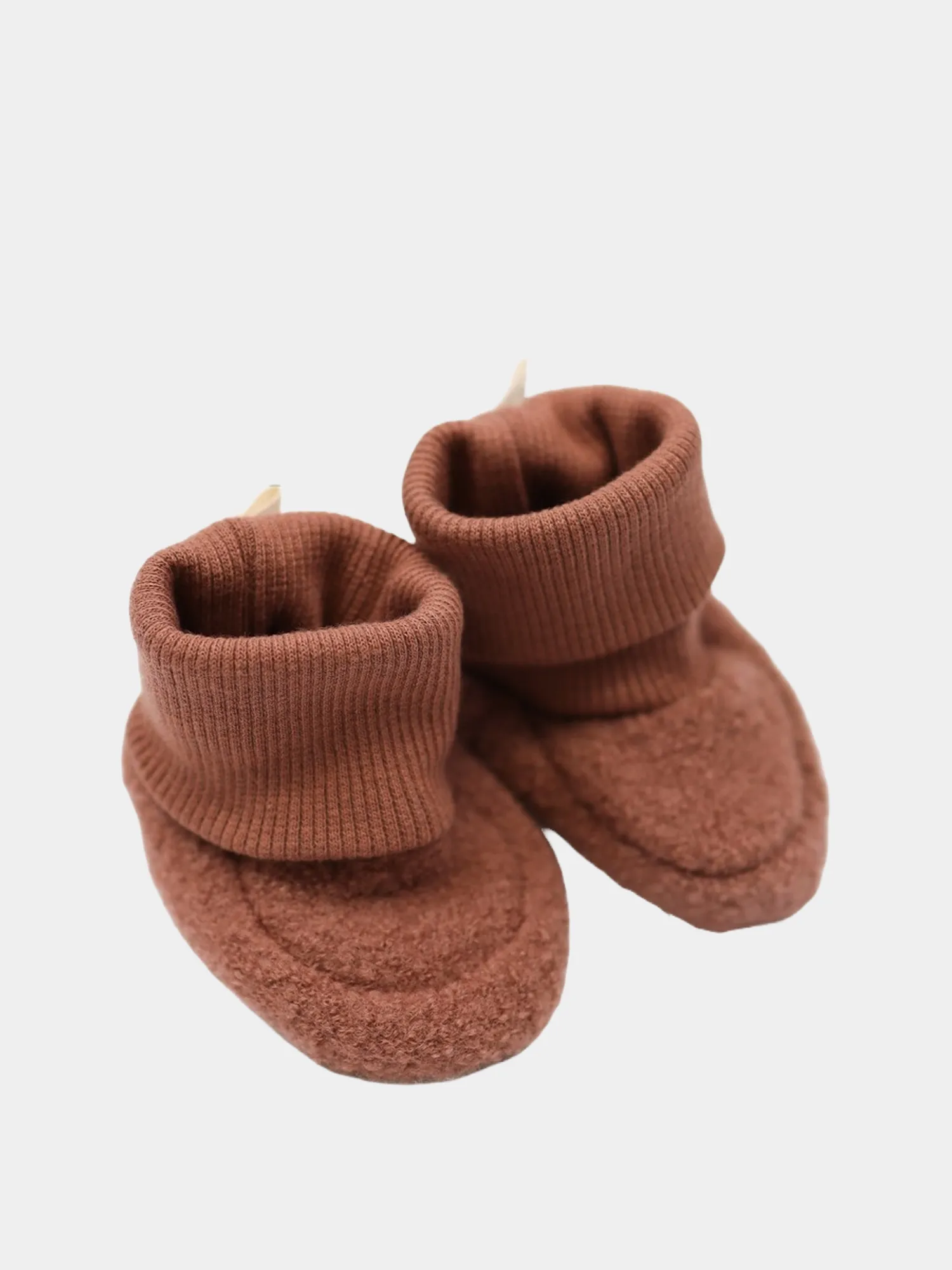 Baby booties woolwalk - cinnamon