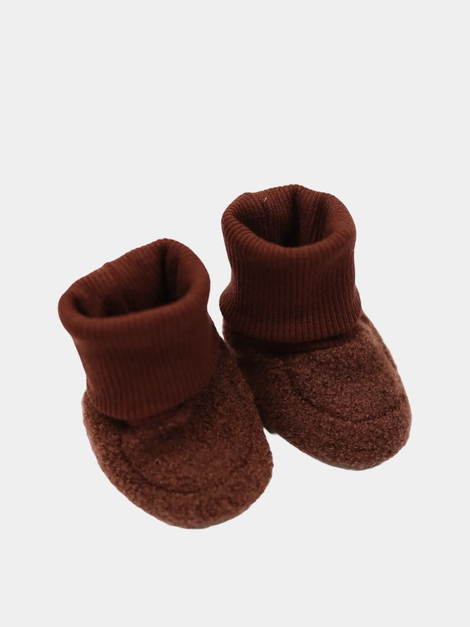 Baby booties woolwalk - chestnut