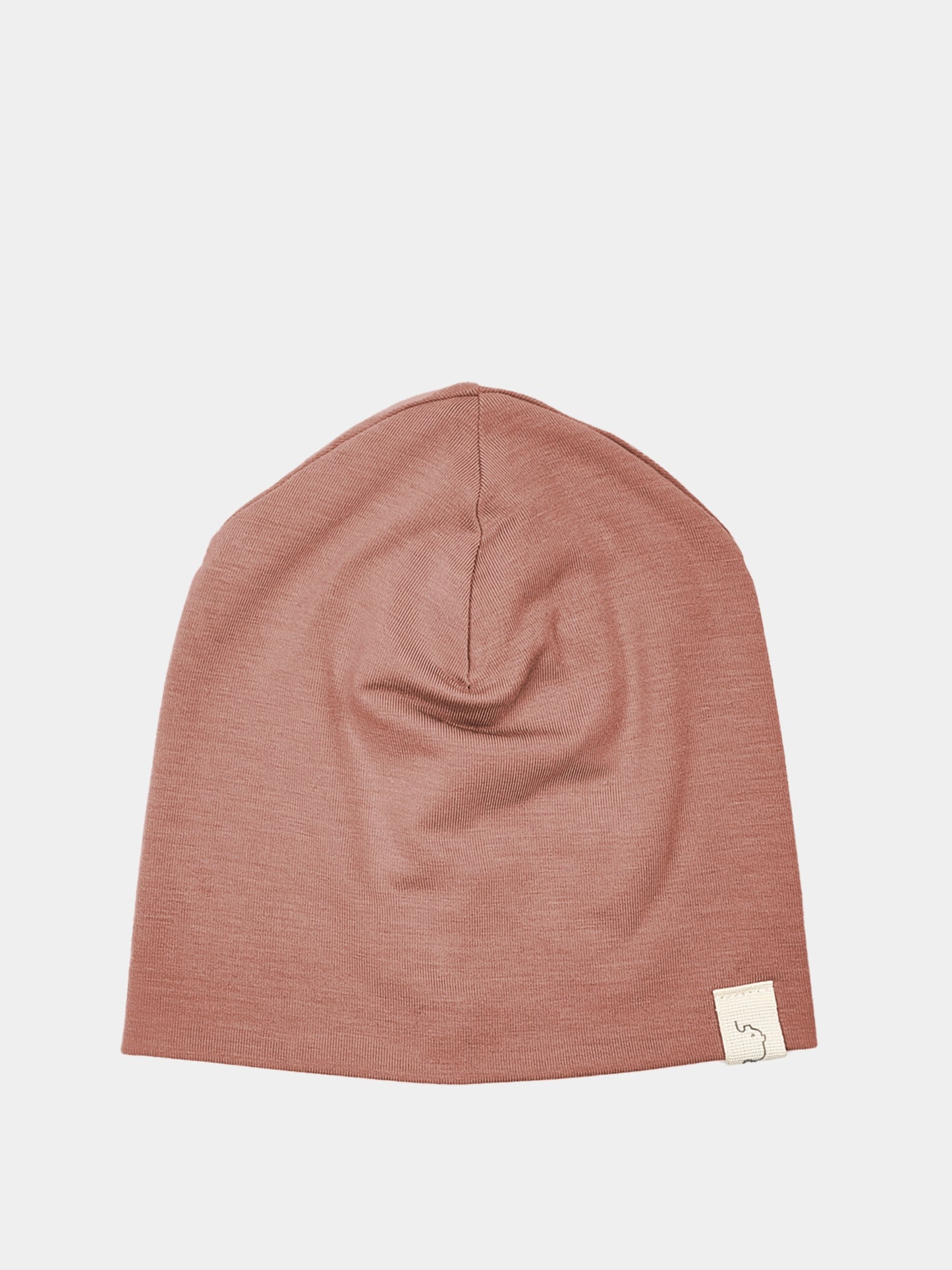 Beanie Kaschmir-Mix - Zimt für Babys - weiches, atmungsaktives und druckfreies Accessoire, ideal für Neugeborene. Handgemacht in Berlin.