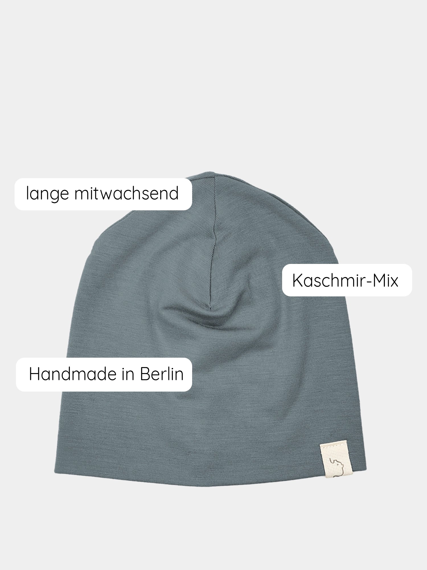 Beanie Kaschmir-Mix - Taube