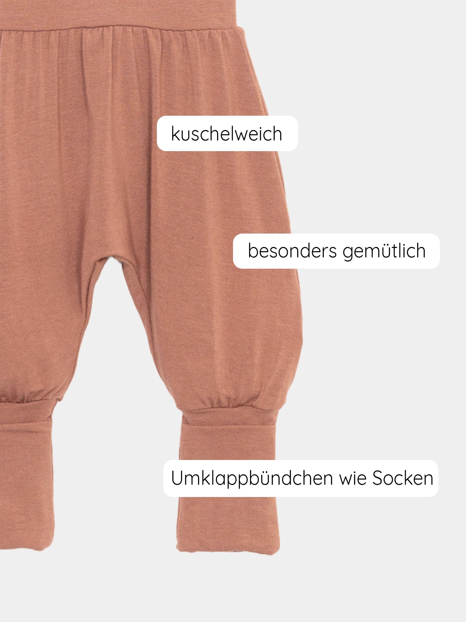 Babyknicker Kaschmir-Mix - Zimt