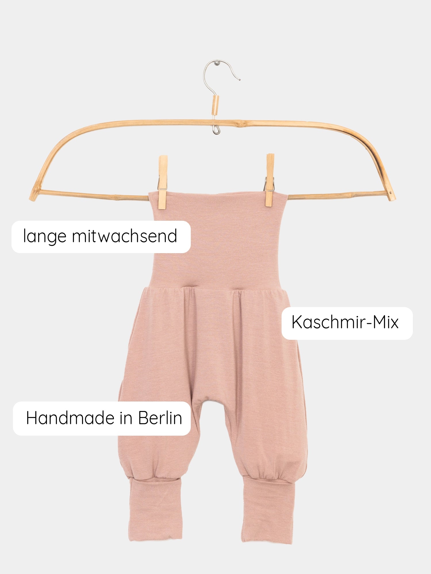 Babyknicker Kaschmir-Mix - Puder