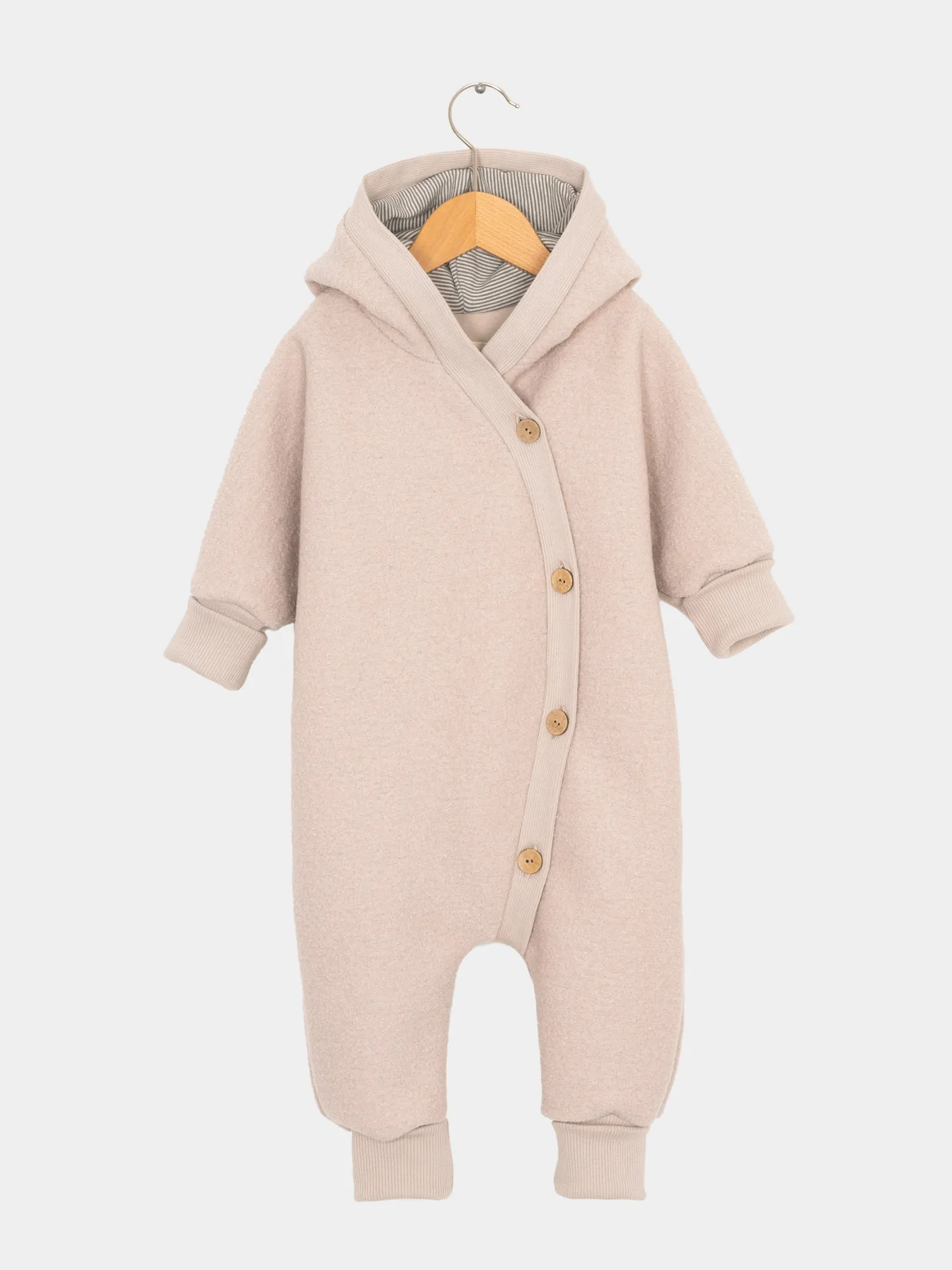 Cuddly wool suit - sand