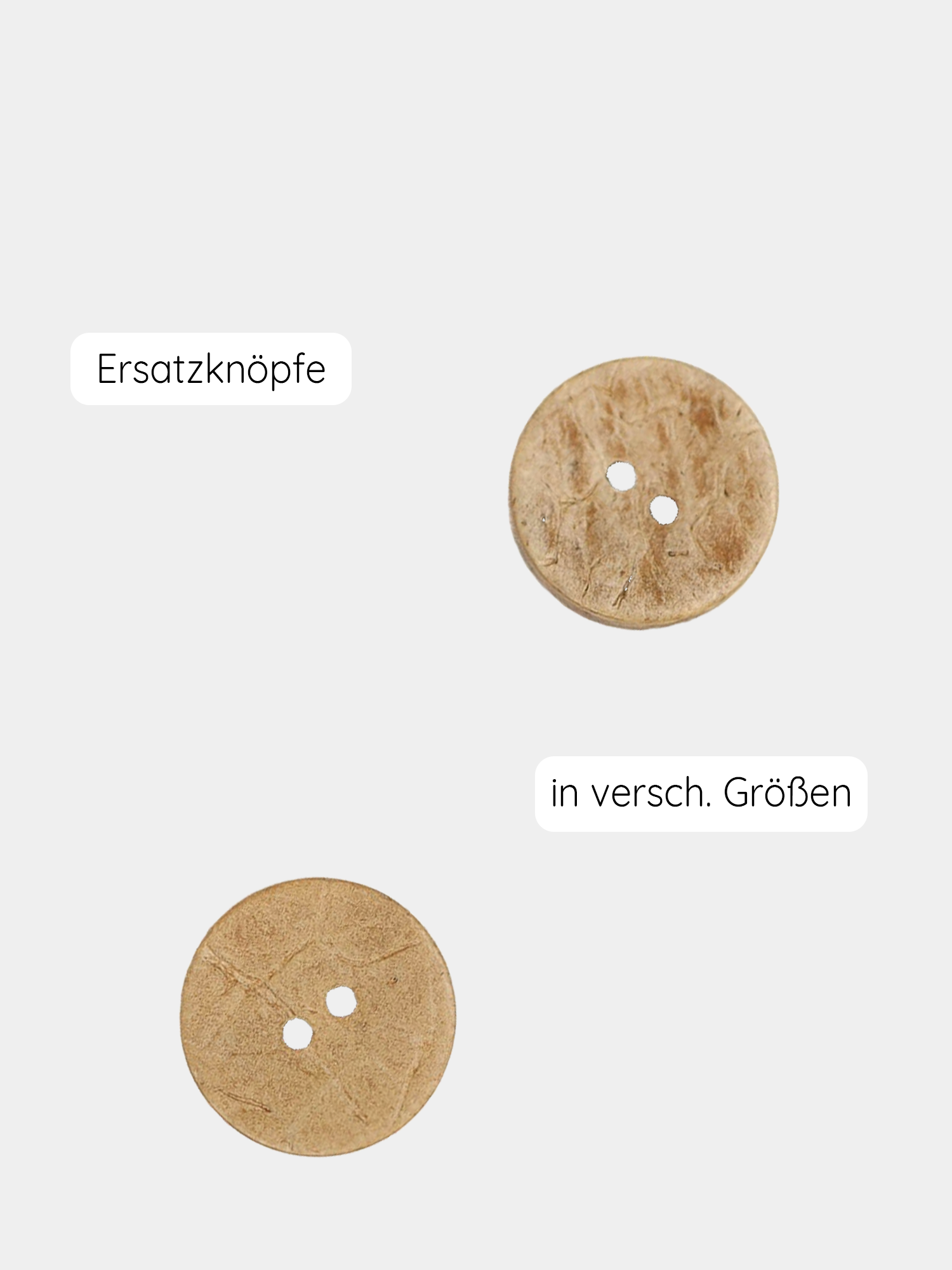Replacement buttons coconut