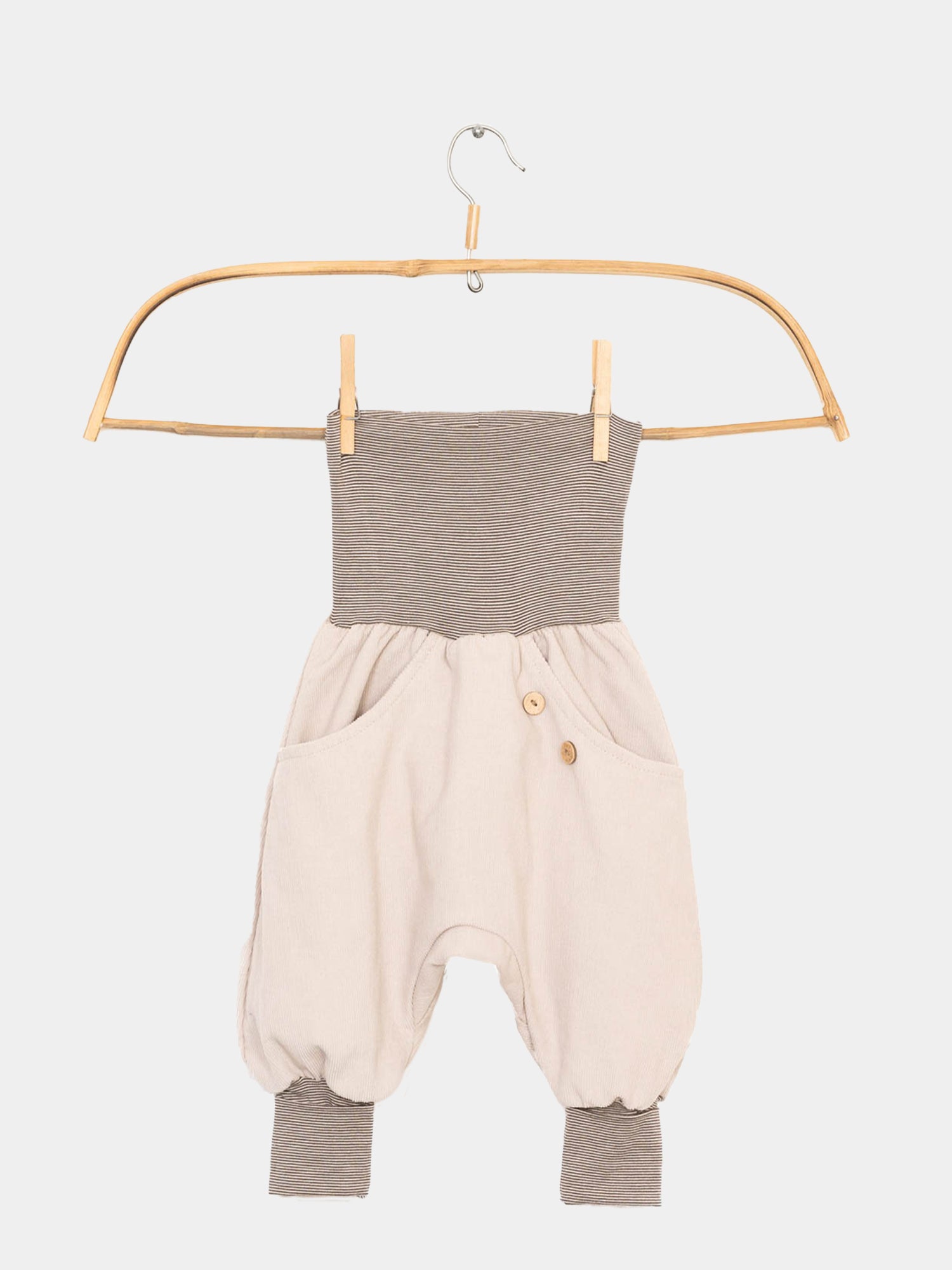 Knickerbocker fine corduroy striped cuffs - sand