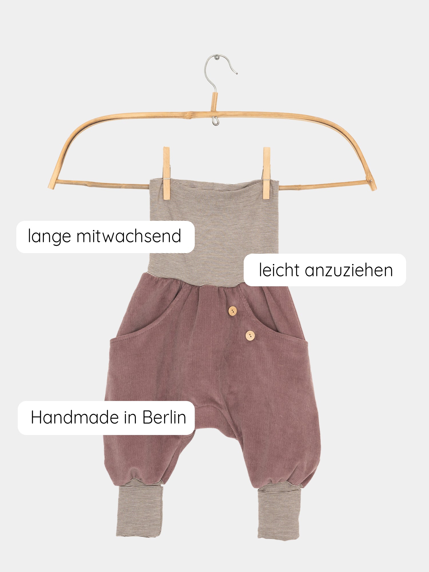 Knickerbocker fine corduroy - mauve