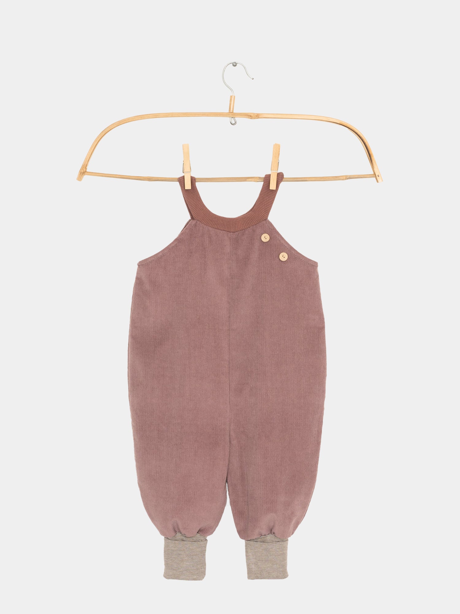 Slip-on trousers fine corduroy - mauve