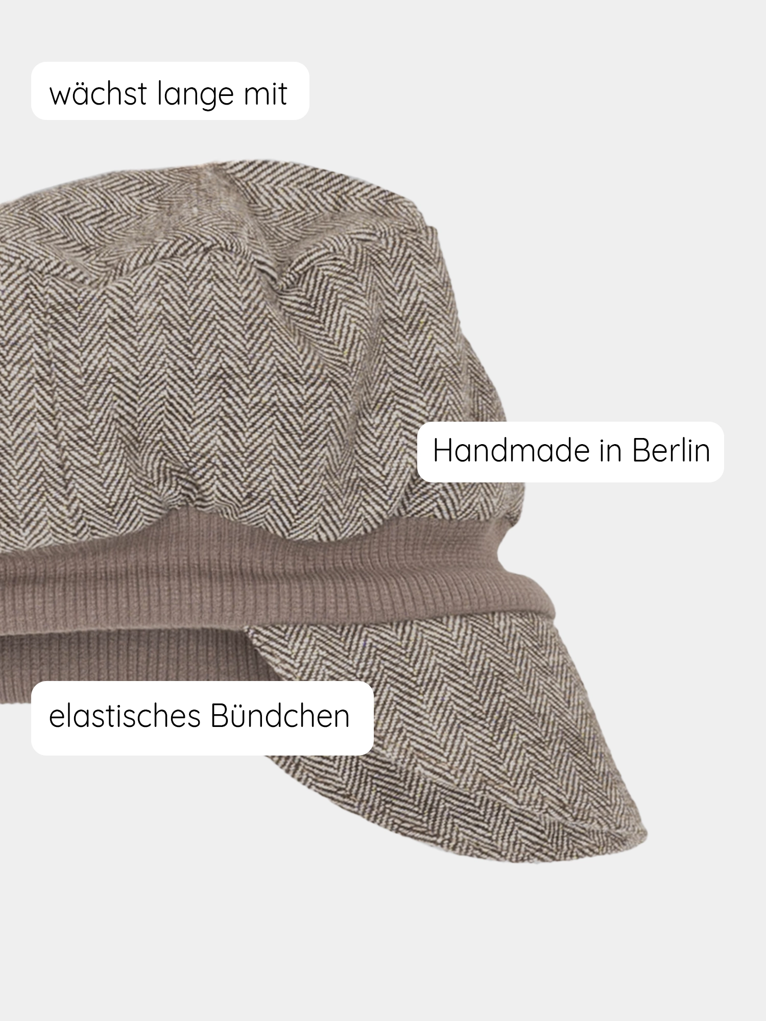 Michel cap herringbone