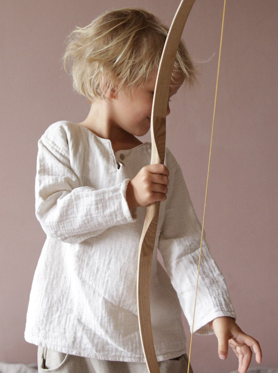 Organic muslin shirt - nature