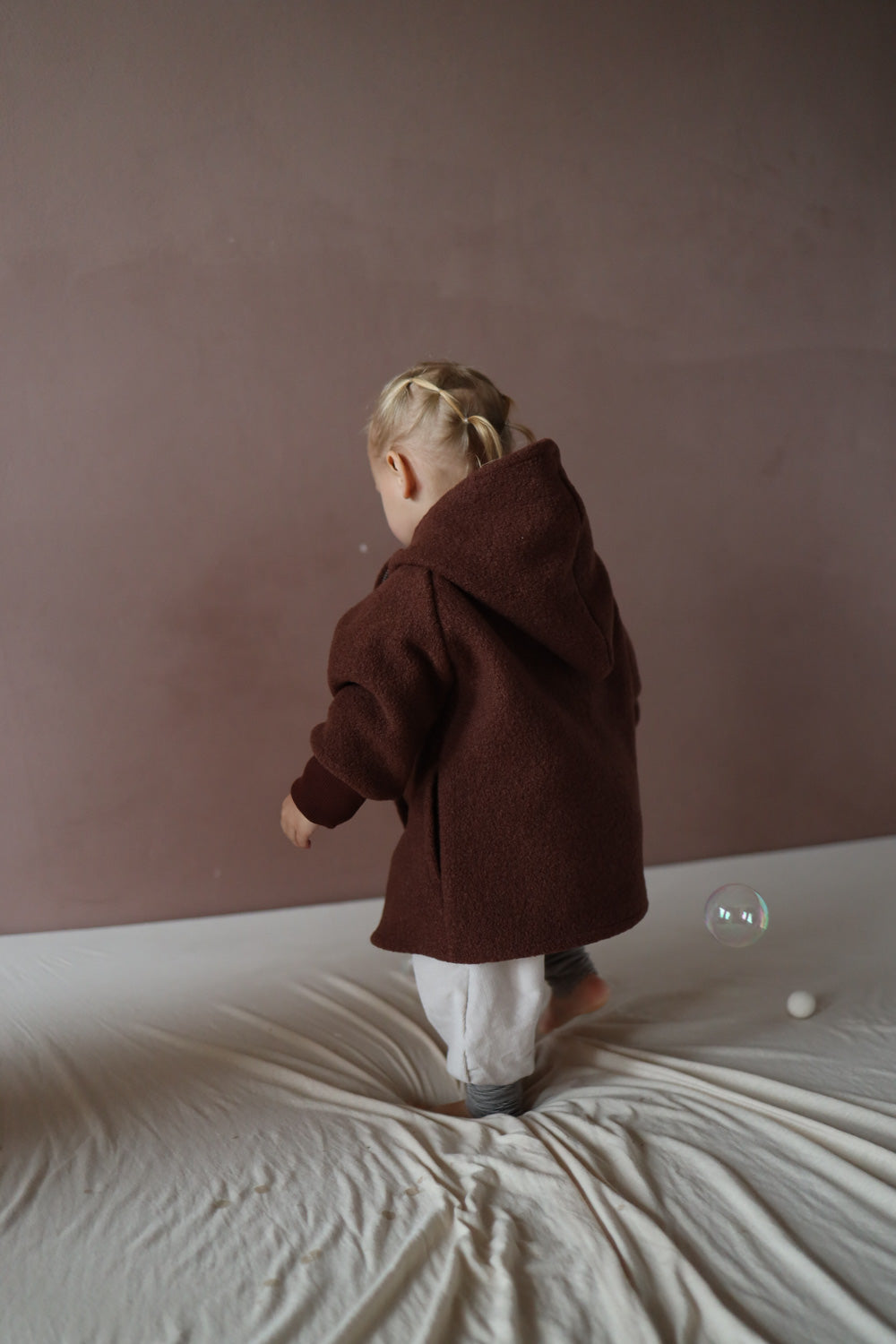 Wool Pixie Jacket with - chestnut