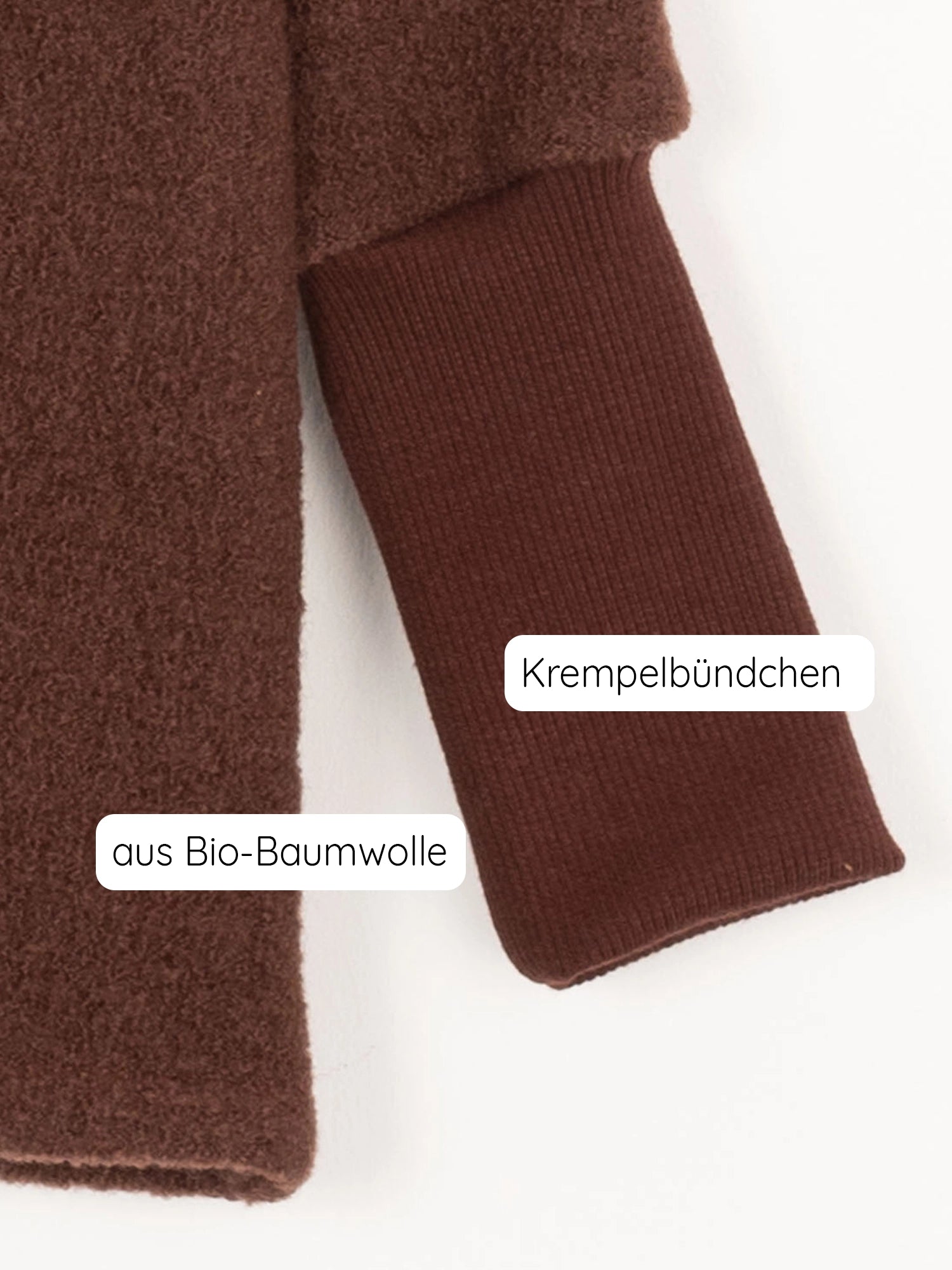 Wool Pixie Jacket with - chestnut