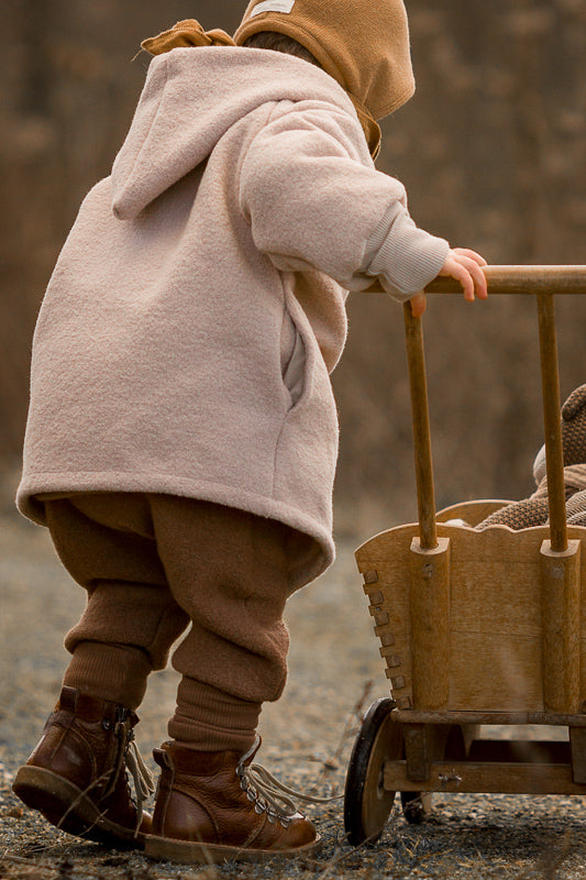 Wichteljacke Wollwalk - Sand