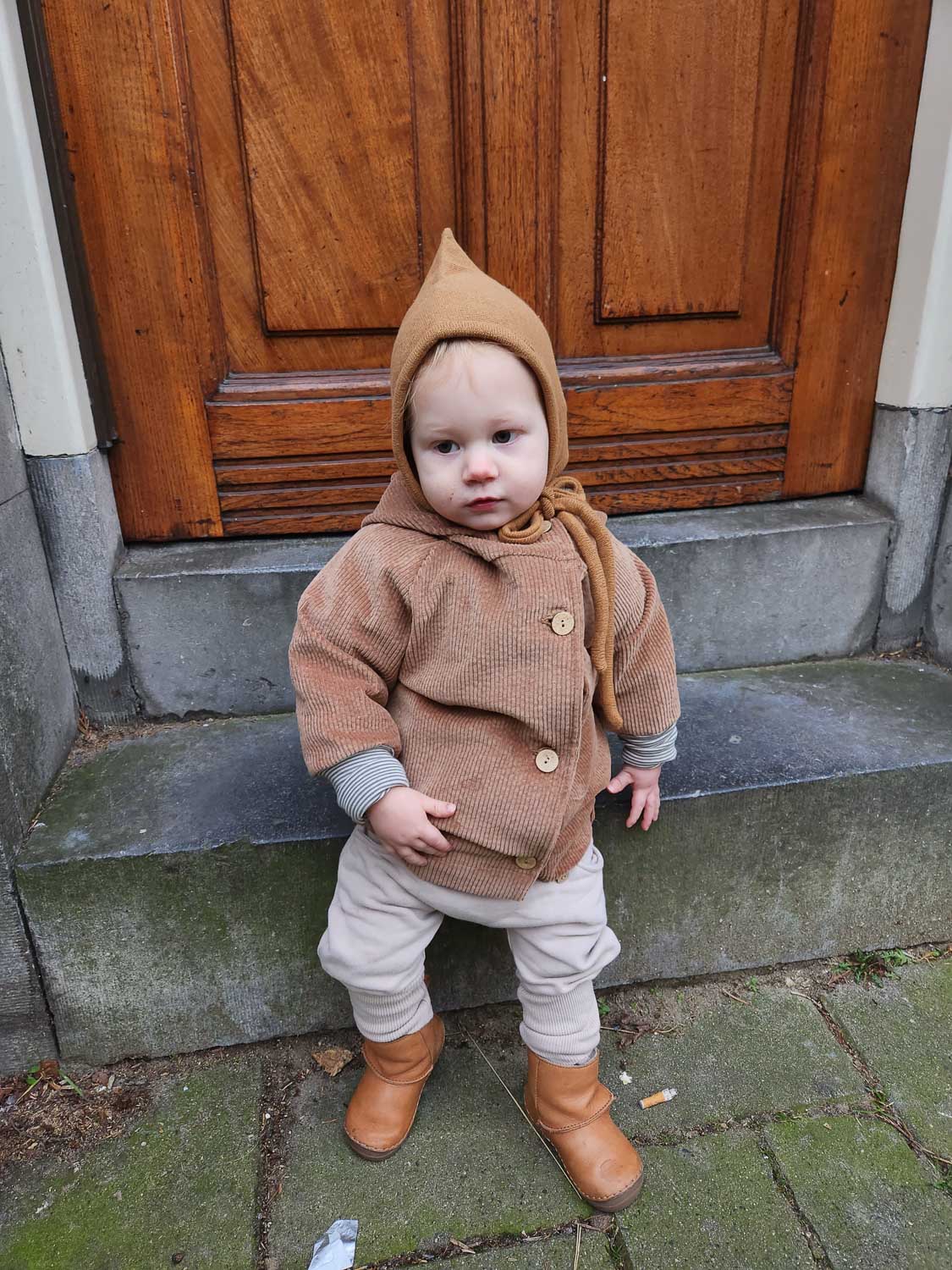 Knitted dwarf hat - Sahara