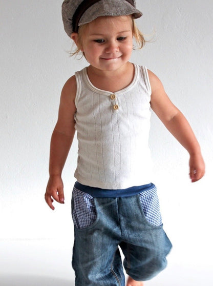 DIY Schnitt Recycling Jeans: Upcycling Anleitung für nachhaltige Kinderjeans aus alten Hosen
